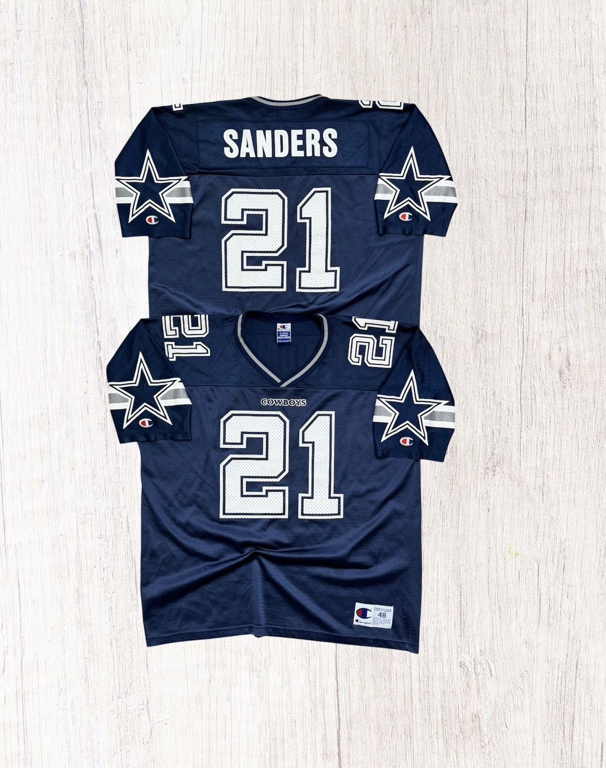 Champion Rare Jersey Champion Dallas Cowboys #21 Deion Sanders NFL Size US XL / EU 56 / 4 - 1 Thumbnail