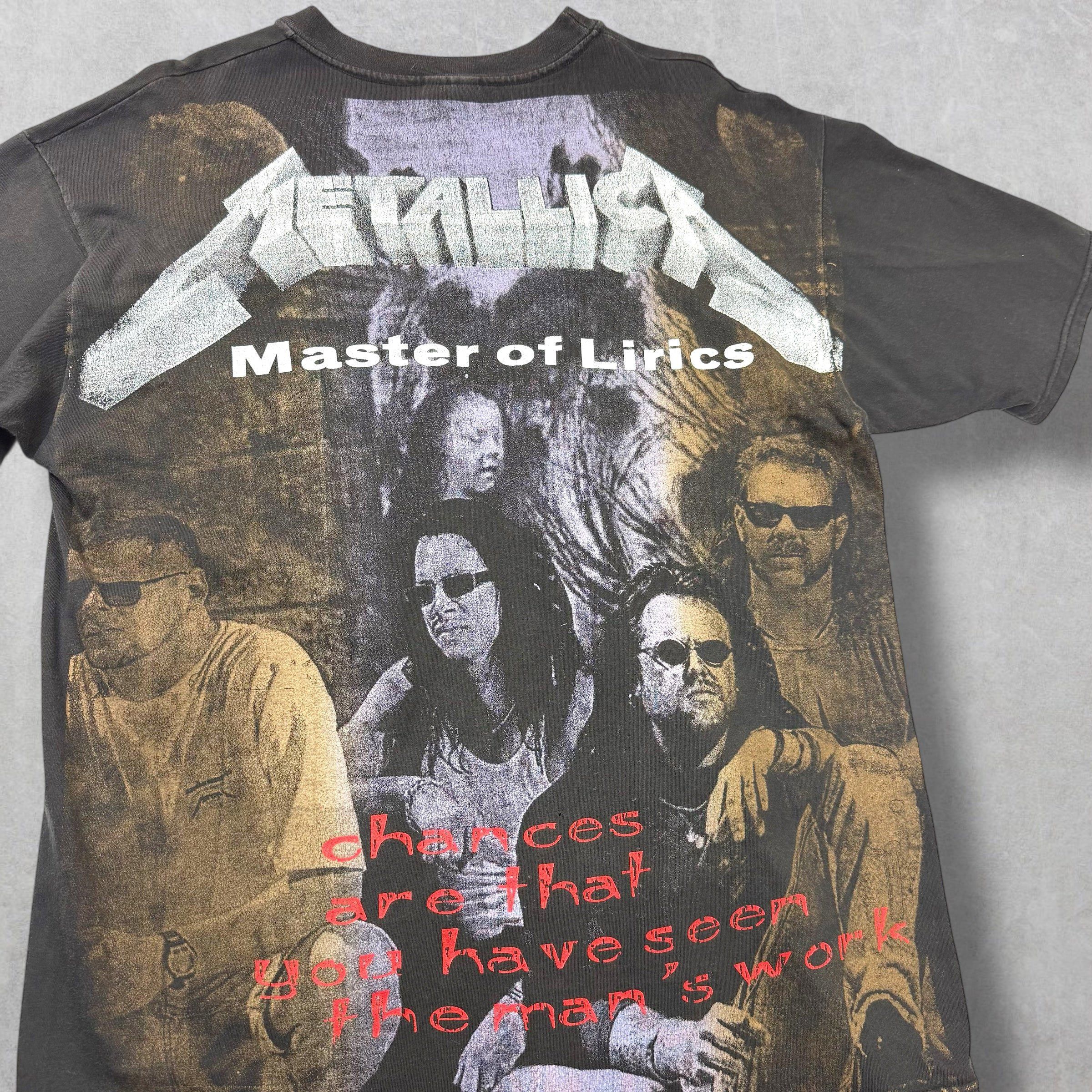 Vintage Vintage 90's Metallica Master of Lyrics Mexican Bootleg XL Size US XL / EU 56 / 4 - 4 Thumbnail
