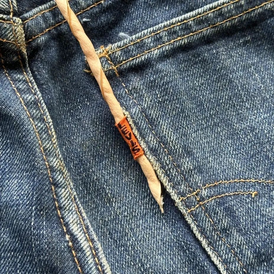 Levi's Vintage 70s Levi's Flared BIG E Orange Tab Denim Jeans Size US 28 / EU 44 - 3 Thumbnail