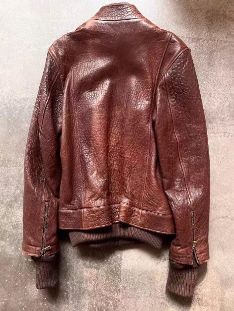 Dolce & Gabbana Early Distressed Double-Layer Cowhide Leather Jacket Size US S / EU 44-46 / 1 - 2 Thumbnail