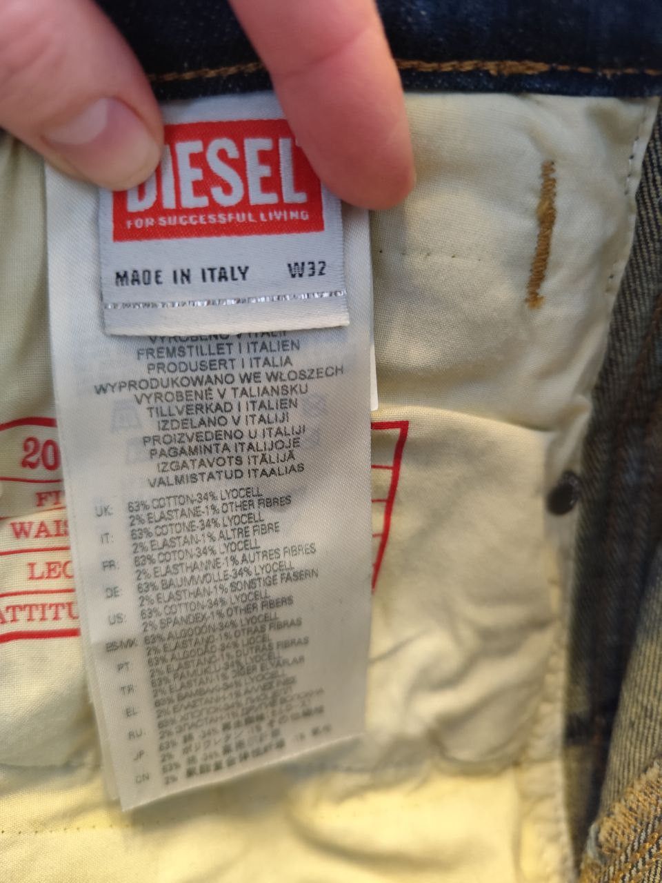 Diesel Diesel jeans 2020 D-VIKER-RE-09F40 EU size W32/L34 Size US 32 / EU 48 - 5 Thumbnail
