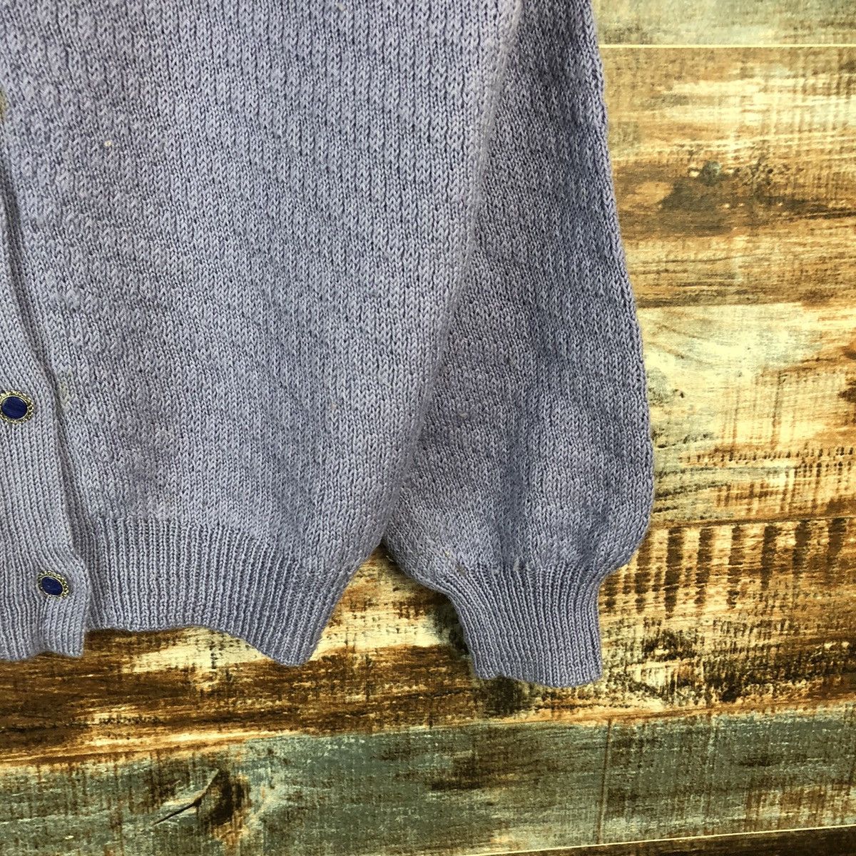 Homespun Knitwear DL Japanese Brand Purple Cardigan Knitwear #C603 Size M / US 6-8 / IT 42-44 - 8 Thumbnail