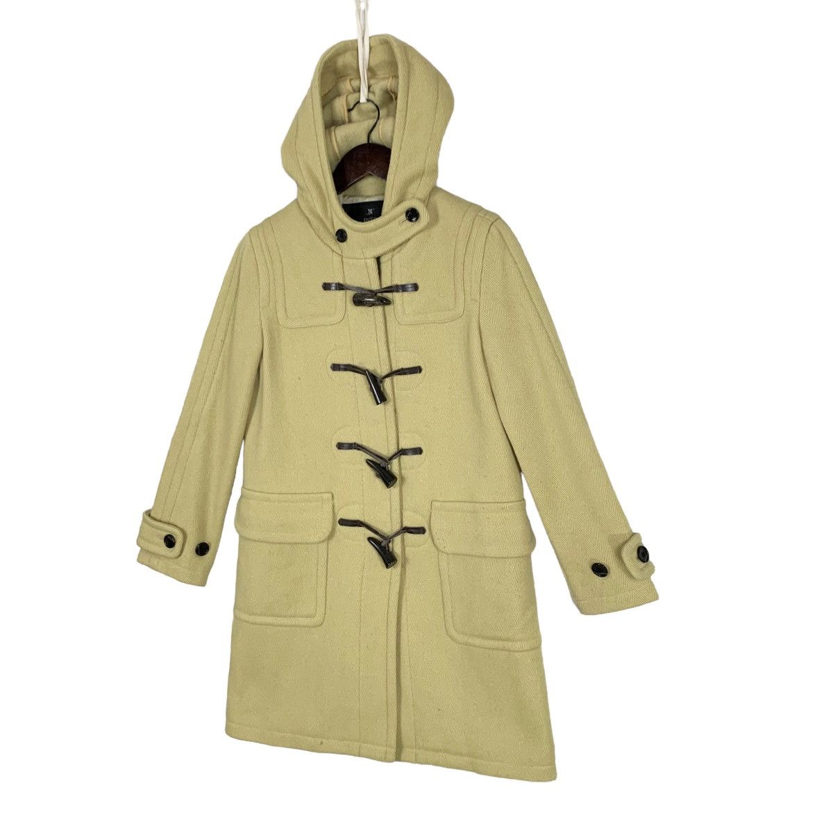Yohji Yamamoto Vintage Ined by Yohji Yamamoto Wool Duffle Hoodie Coat SizeM Size M / US 6-8 / IT 42-44 - 4 Thumbnail