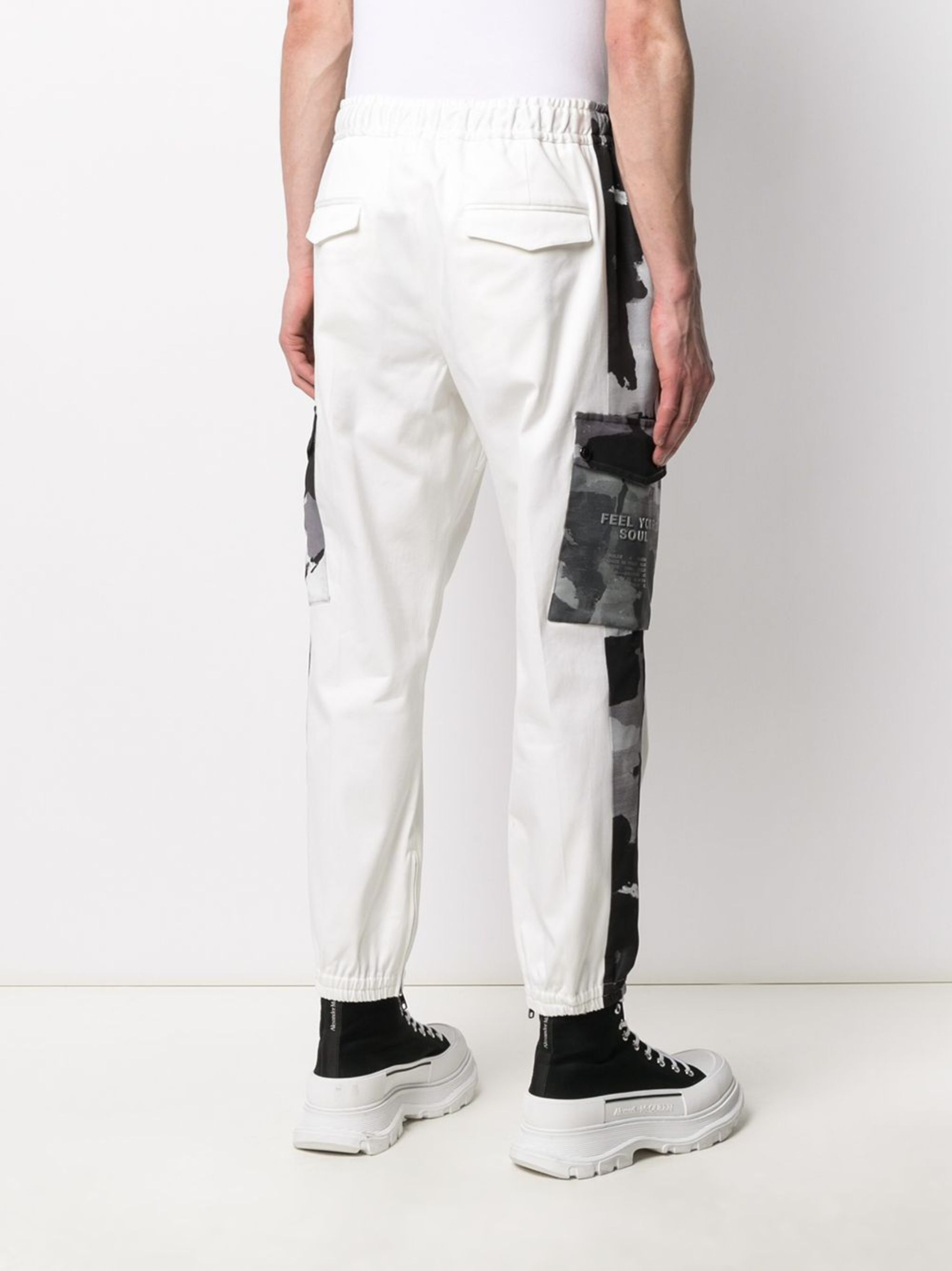 Dolce & Gabbana o1y0125 Camouflage Cargo Pant in White Size US 34 / EU 50 - 3 Thumbnail