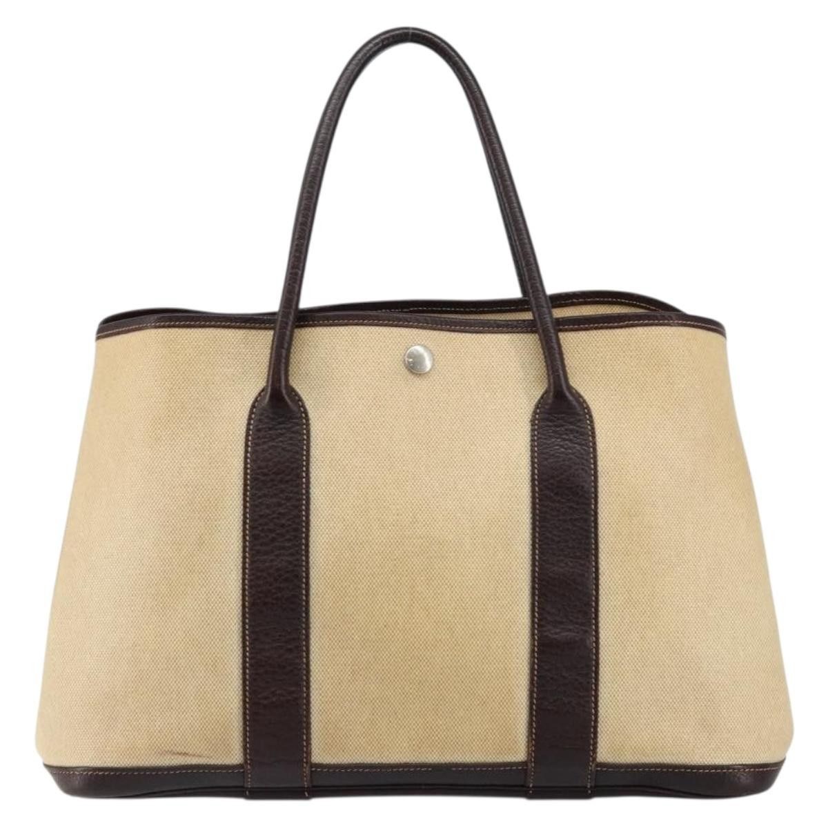 Hermes Hermes Garden Party Tote Canvas and Leather Size ONE SIZE - 1 Thumbnail