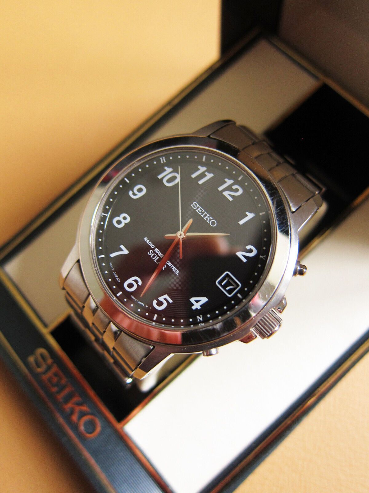 Seiko SEIKO 7B42-0AS0 Solar Radio Wave Control S/S Men's Watch Size ONE SIZE - 3 Thumbnail