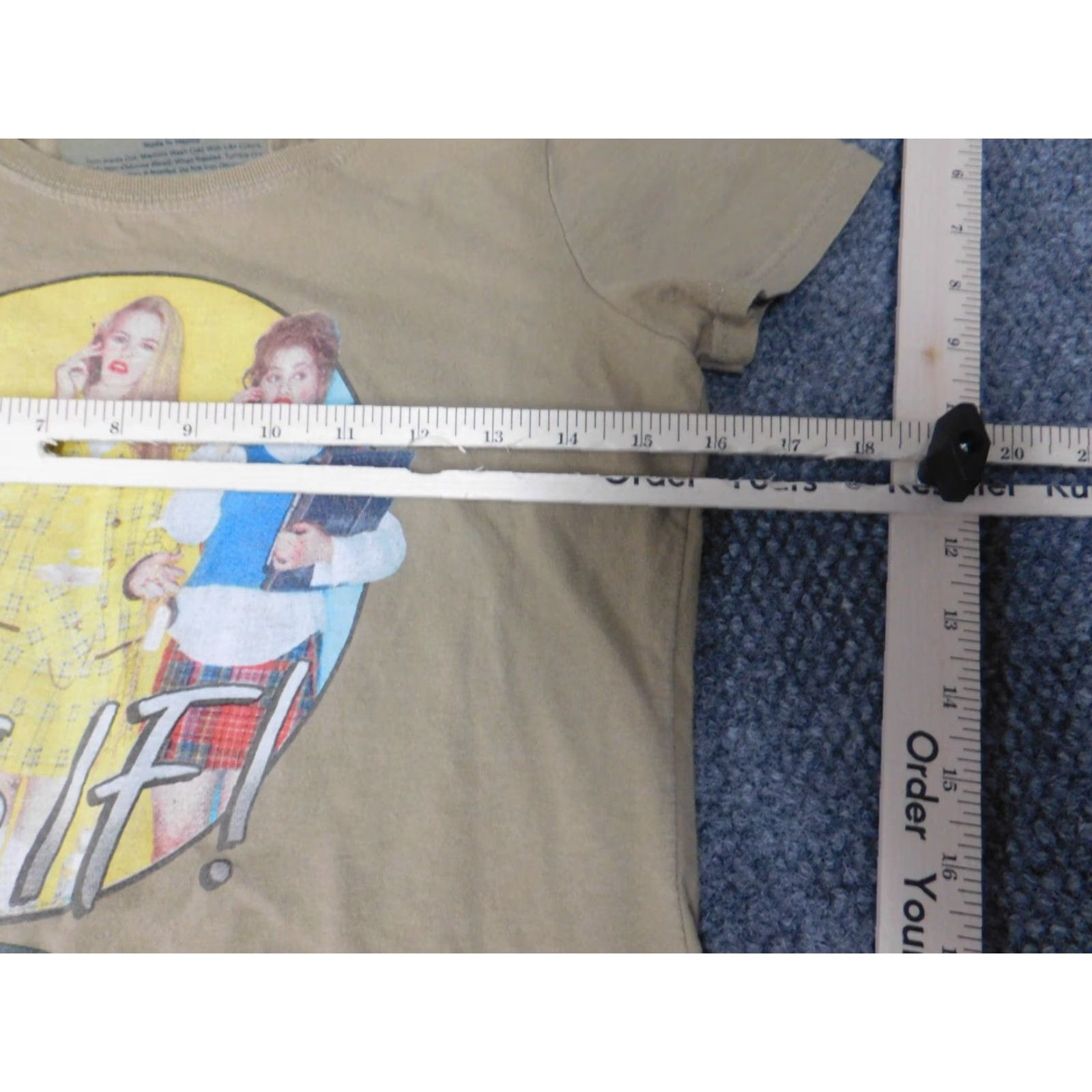 Vintage Clueless Womens Shirt S Beige Short Sleeve Round Neck Pullover Cotton Polyester T-Shirt Casual Vintage? No Size S / US 4 / IT 40 - 4 Thumbnail
