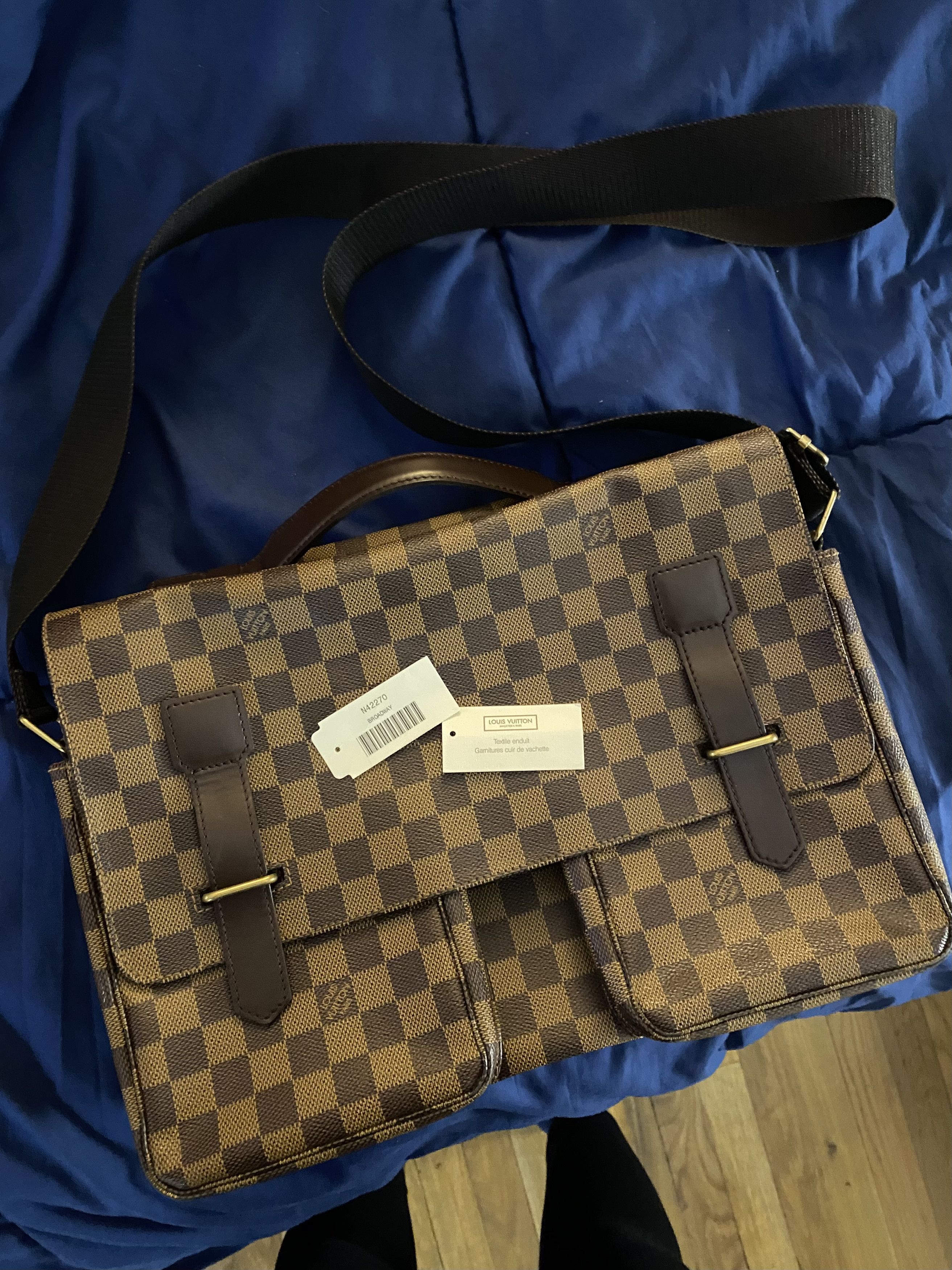 Louis Vuitton Louis Vuitton Damier Ebene Broadway Messenger Bag 2001 Size ONE SIZE - 2 Thumbnail