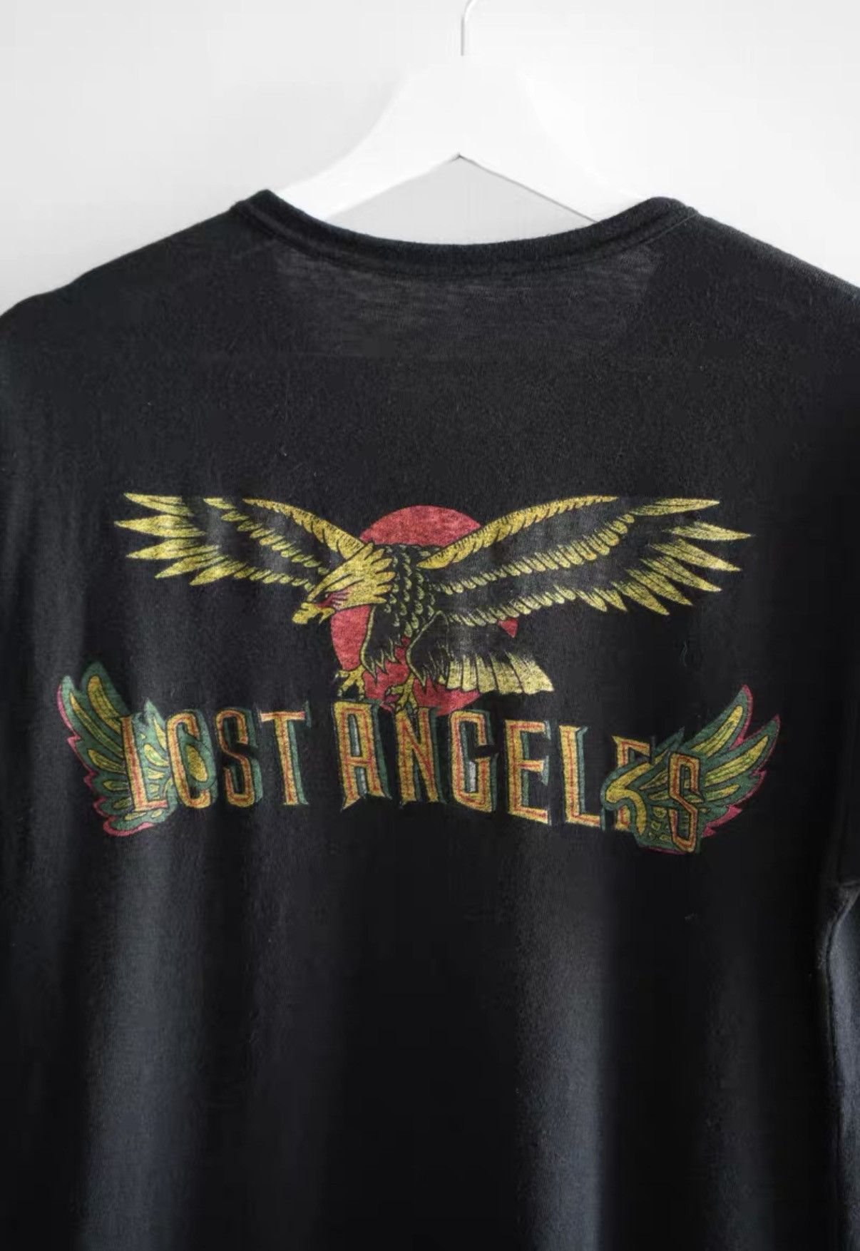 Yohji Yamamoto Yohji Yamamoto 15ss Eagle Print Short Sleeve T-Shirt K4 Size US L / EU 52-54 / 3 - 3 Thumbnail