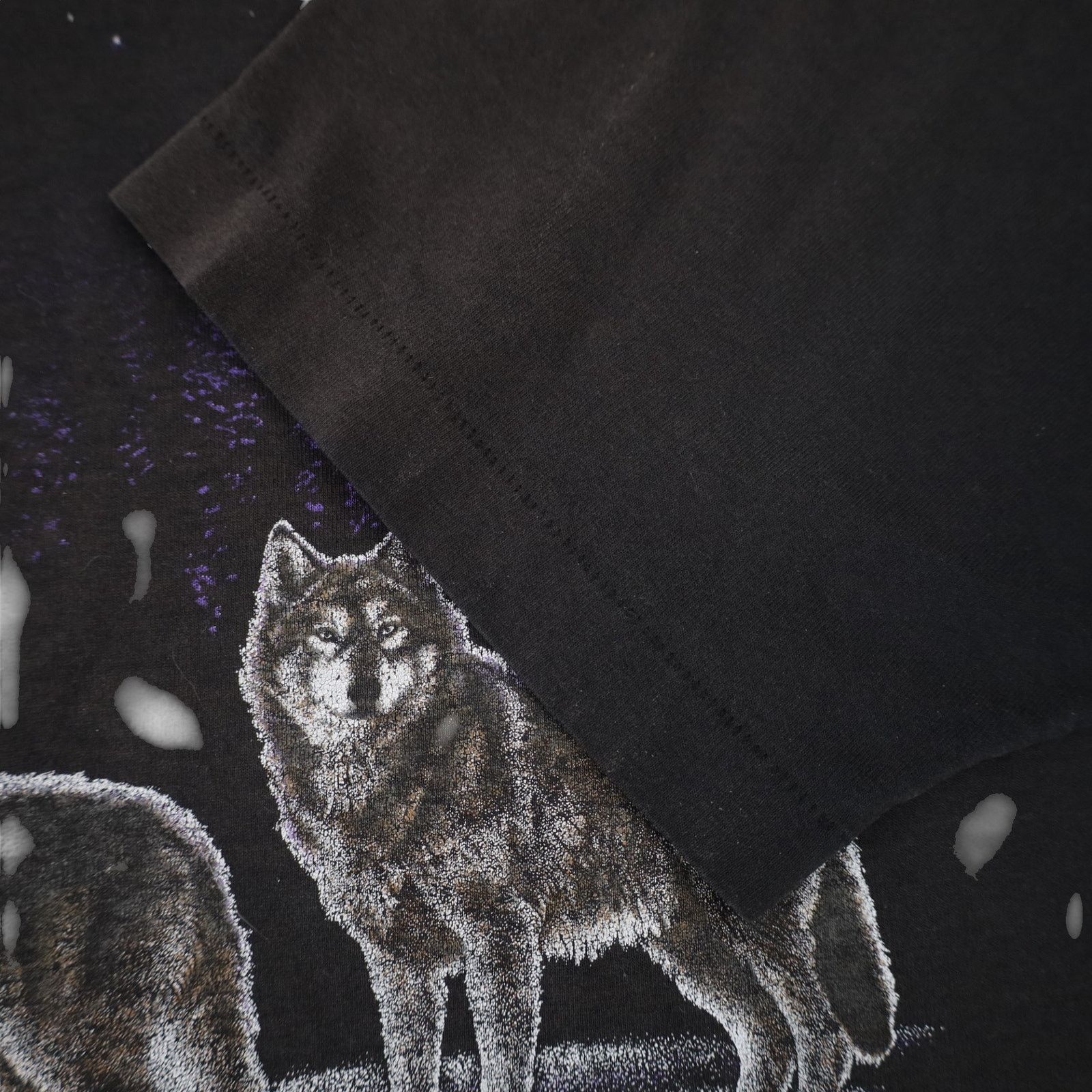 Vintage Vintage Wolf Night Scene Graphic T Shirt Size US XXL / EU 58 / 5 - 6 Thumbnail