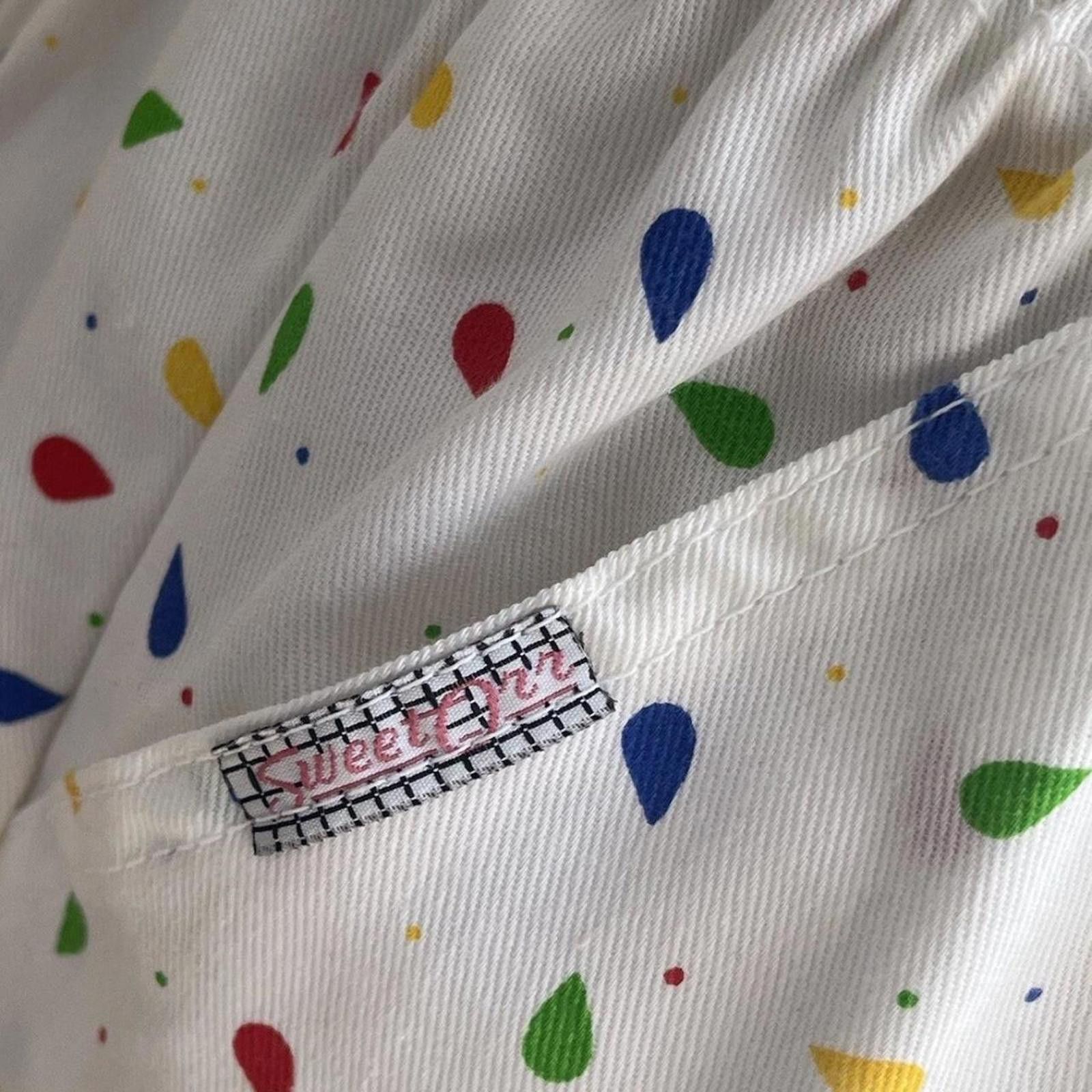 Other White cotton vintage mini skirt polka dots #polkadot Size 32" / US 10 / IT 46 - 3 Thumbnail