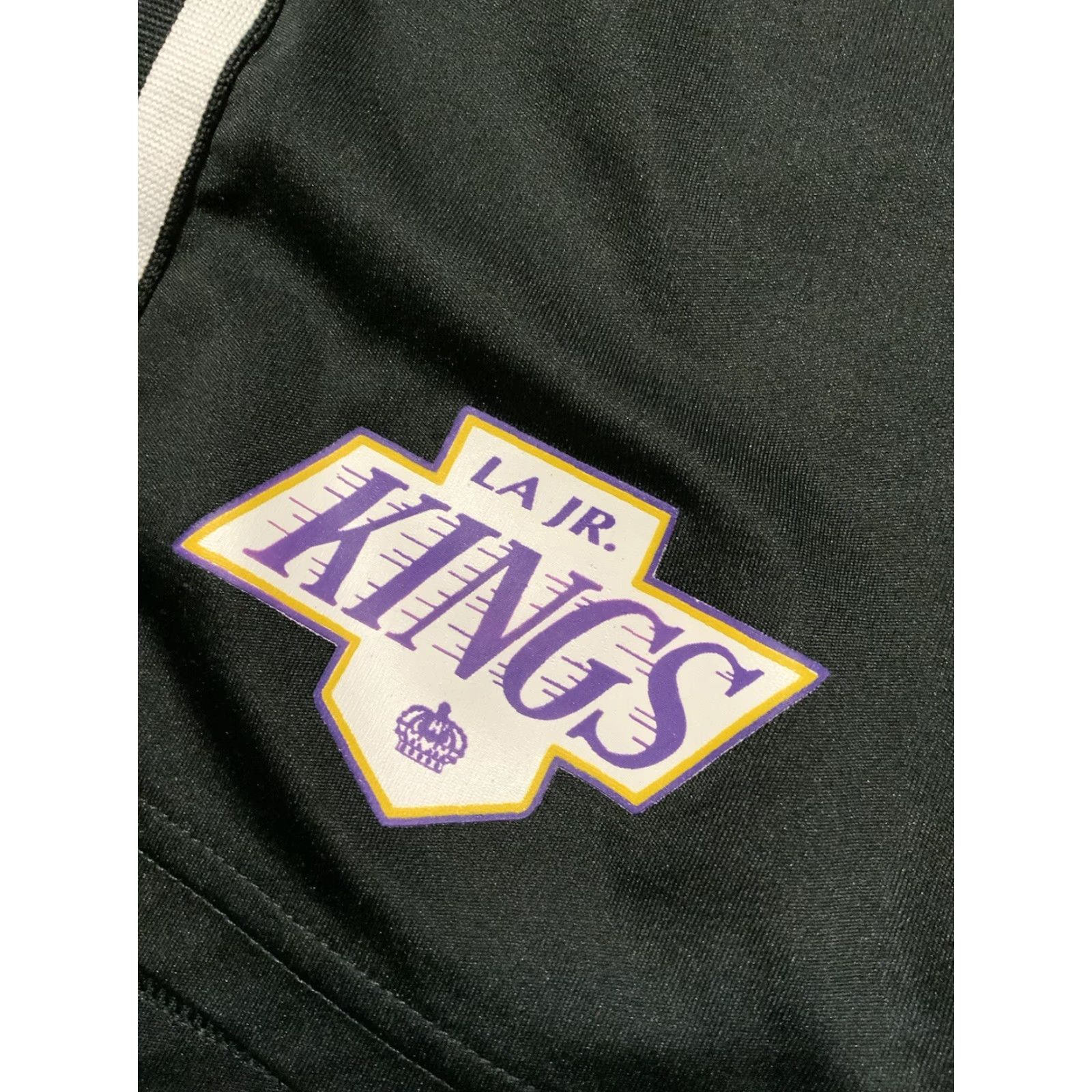 Adidas VINTAGE Adidas X Undefeated Los Angeles Junior Kings Hockey 8” Inseam Black Shorts Sz. L Size US 33 - 7 Thumbnail