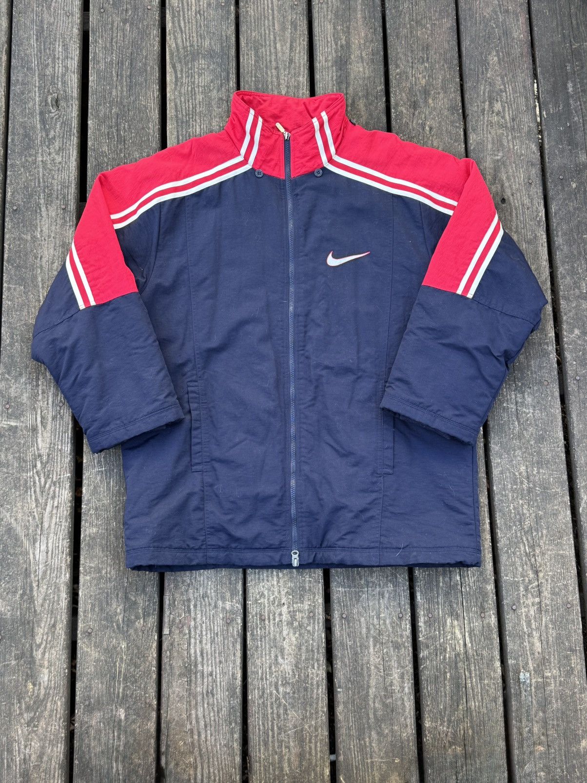 Nike 90s rare Nike double zip jacket Size US L / EU 52-54 / 3 - 3 Thumbnail