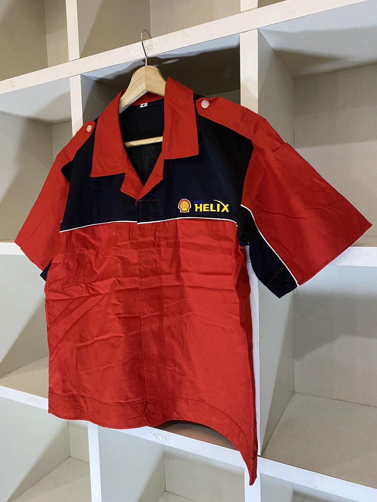 Helix × Vintage Vintage Shell Helix Service Centre Worker Shirt Size US M / EU 48-50 / 2 - 4 Thumbnail