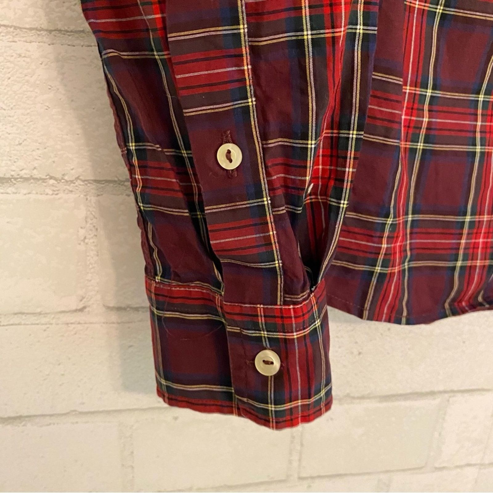 Fred Perry Fred Perry Reissues Womens Button Down Tartan Shirt RED 6/8 Size M / US 6-8 / IT 42-44 - 6 Thumbnail