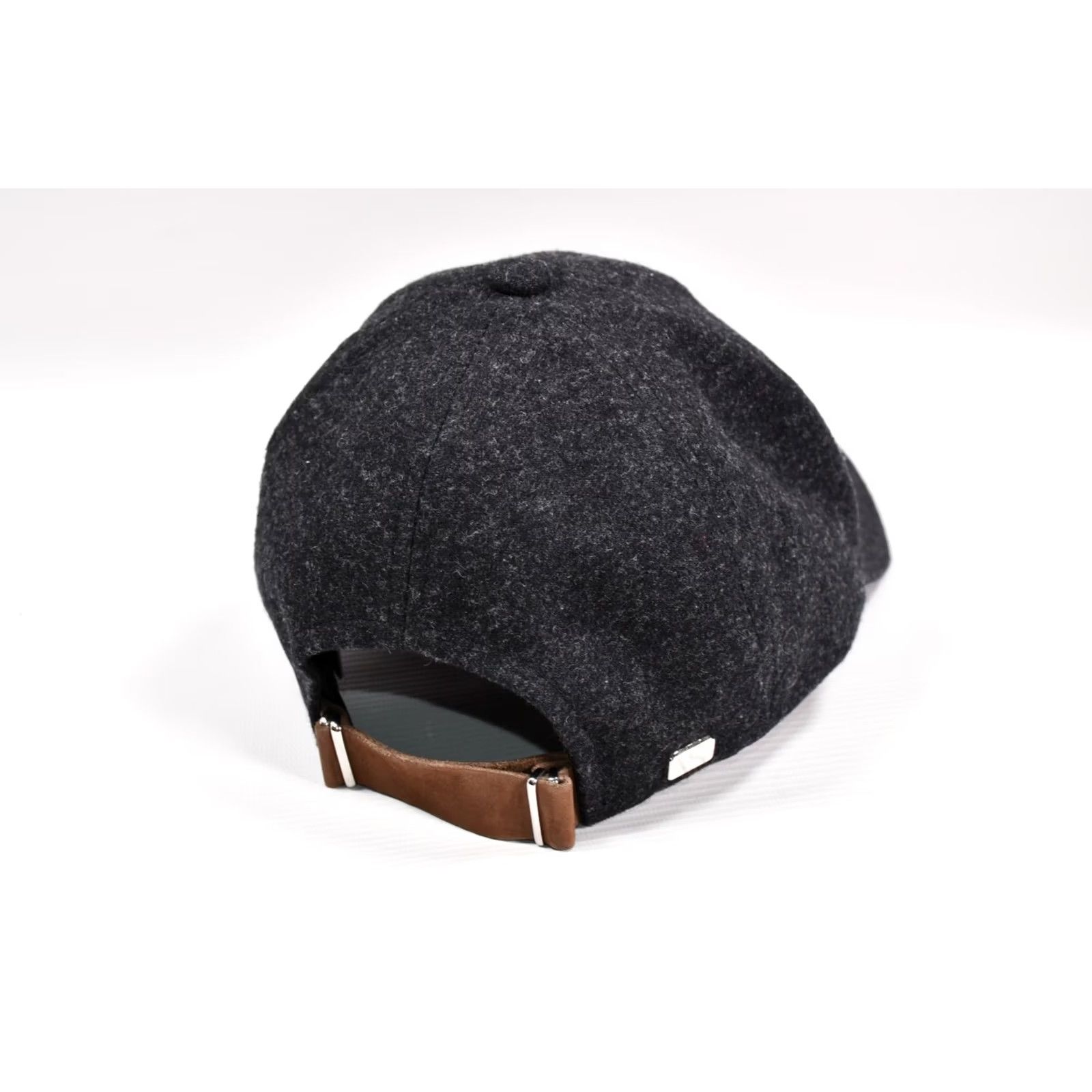 Vintage Varsity Headwear Hat Adjustable M Wool Dark gray 65% Merino Wool 35% Cashmere Solid Casual Men Baseball Cap Fall Spring Summer Winter Mens Size ONE SIZE - 5 Thumbnail
