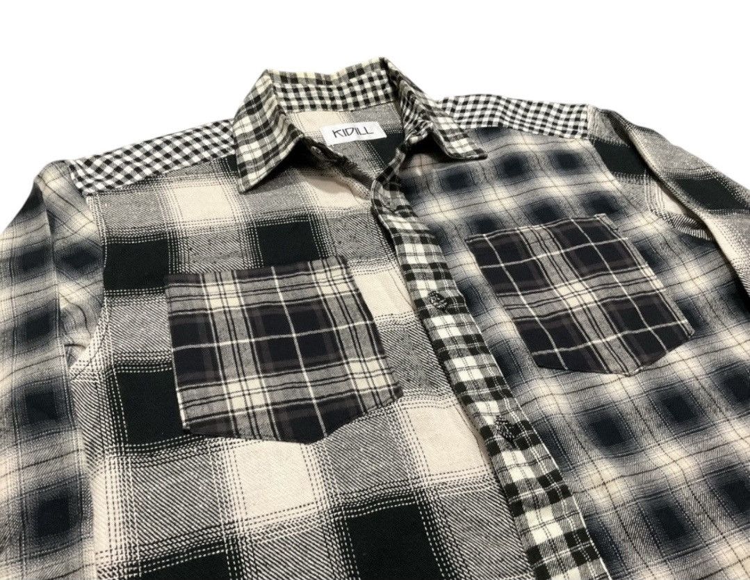 Designer × Japanese Brand × KIDILL 🔥 Rare Archived Kidill Flannel Shirt Made In Japan Size US L / EU 52-54 / 3 - 2 Thumbnail