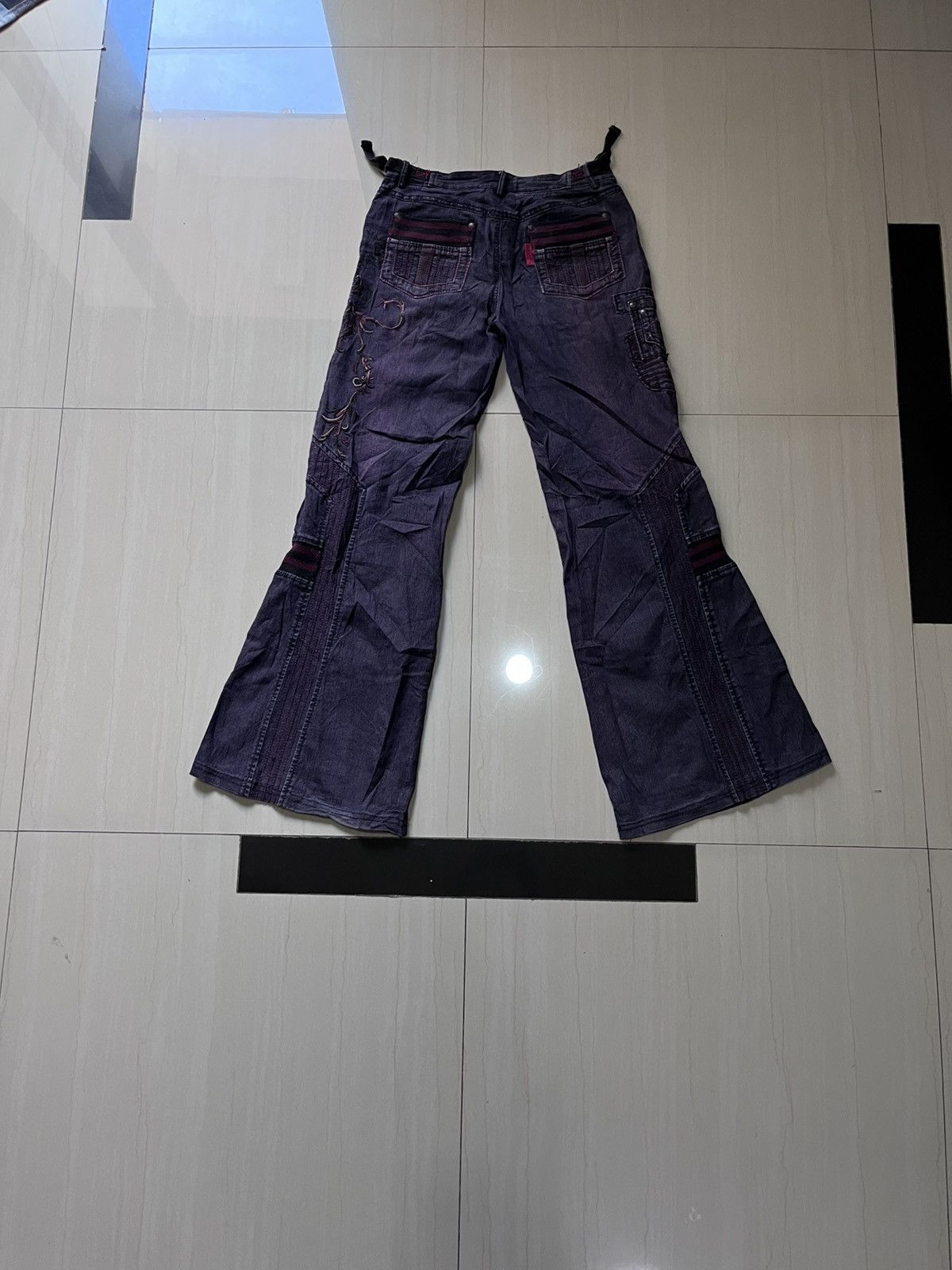 If Six Was Nine × Japanese Brand Ozz croce flare jeans vintage Size US 29 - 2 Thumbnail