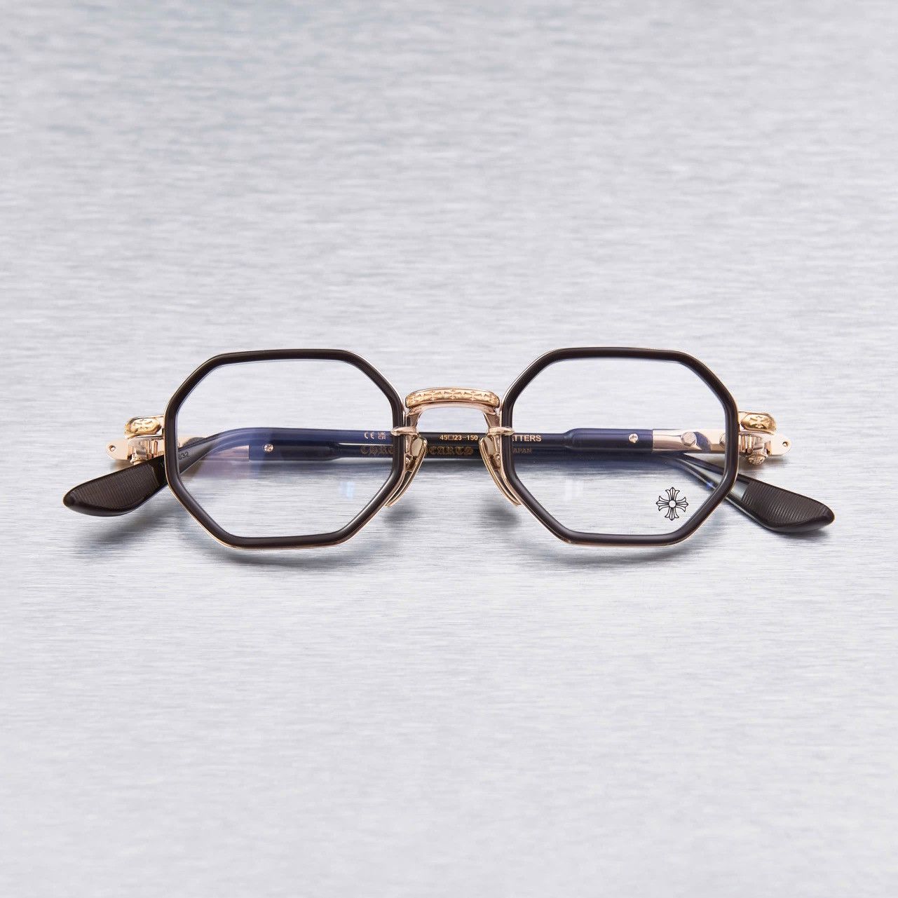 Chrome Hearts CHROME HEARTS TATTERS CLASSIC BROWN - GOLD PLATED GLASSES Size ONE SIZE - 6 Thumbnail
