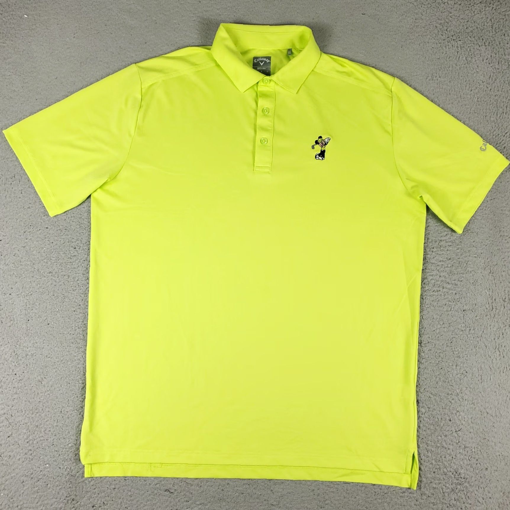 Callaway Callaway Polo Shirt Mens Large Neon Yellow Golf Short Sleeve Micky Mouse Size US L / EU 52-54 / 3 - 3 Thumbnail