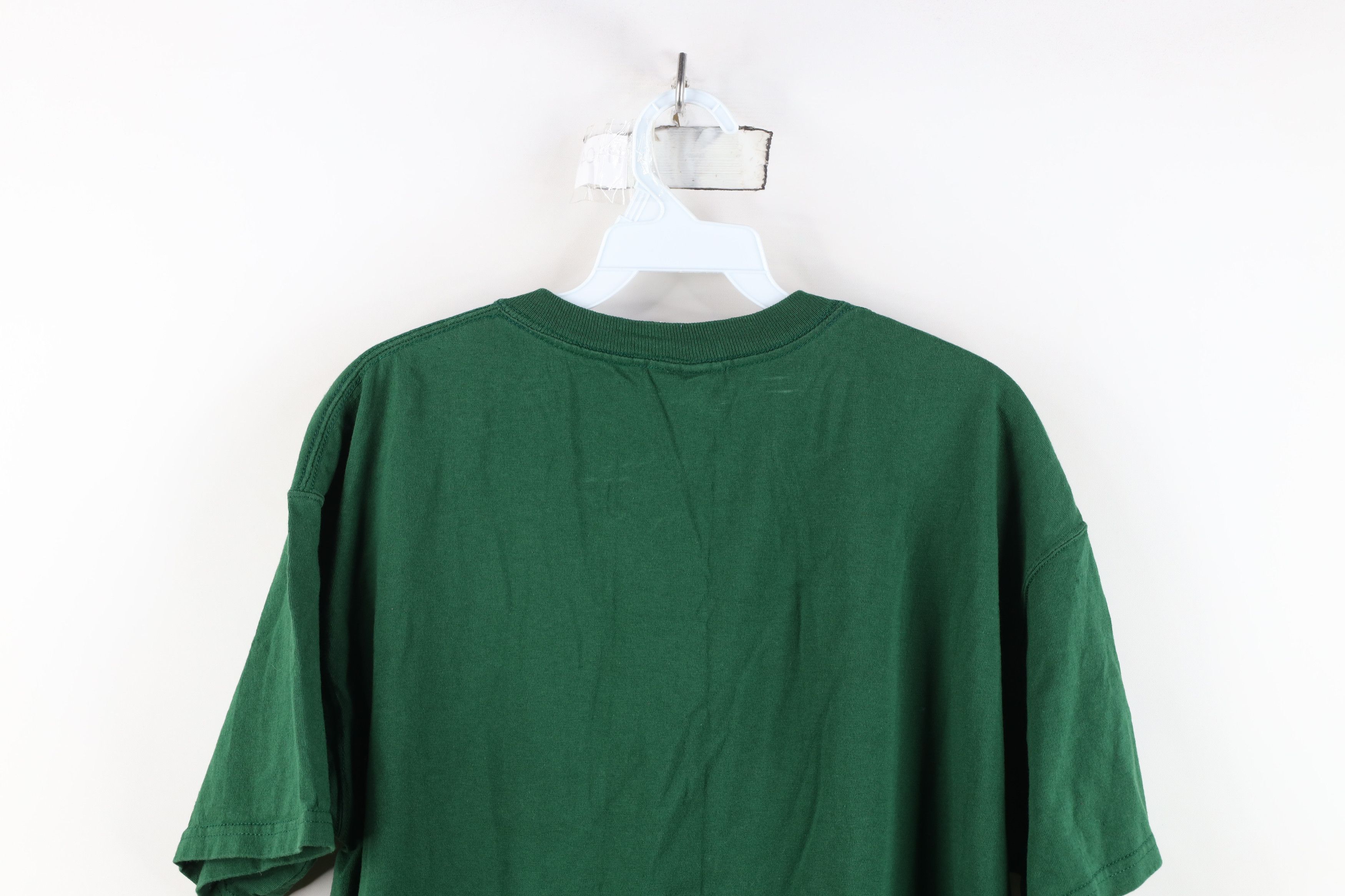 Vintage Vintage 90s Bike Faded Blank Pocket T-Shirt Green Cotton USA Size US M / EU 48-50 / 2 - 12 Thumbnail