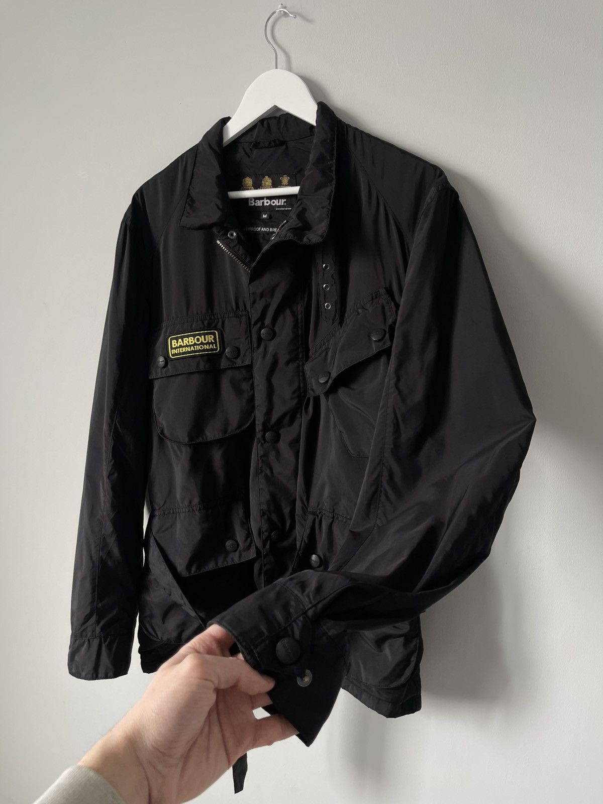 Barbour Barbour International A7 Waterproof Belted Biker Jacket Size US M / EU 48-50 / 2 - 12 Thumbnail