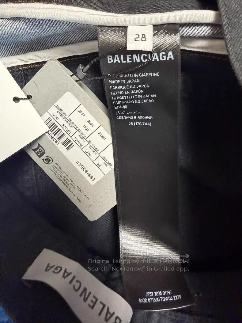 Balenciaga Balenciaga Black Japanese twill fabric denim shorts Size US 28 / EU 44 - 4 Thumbnail