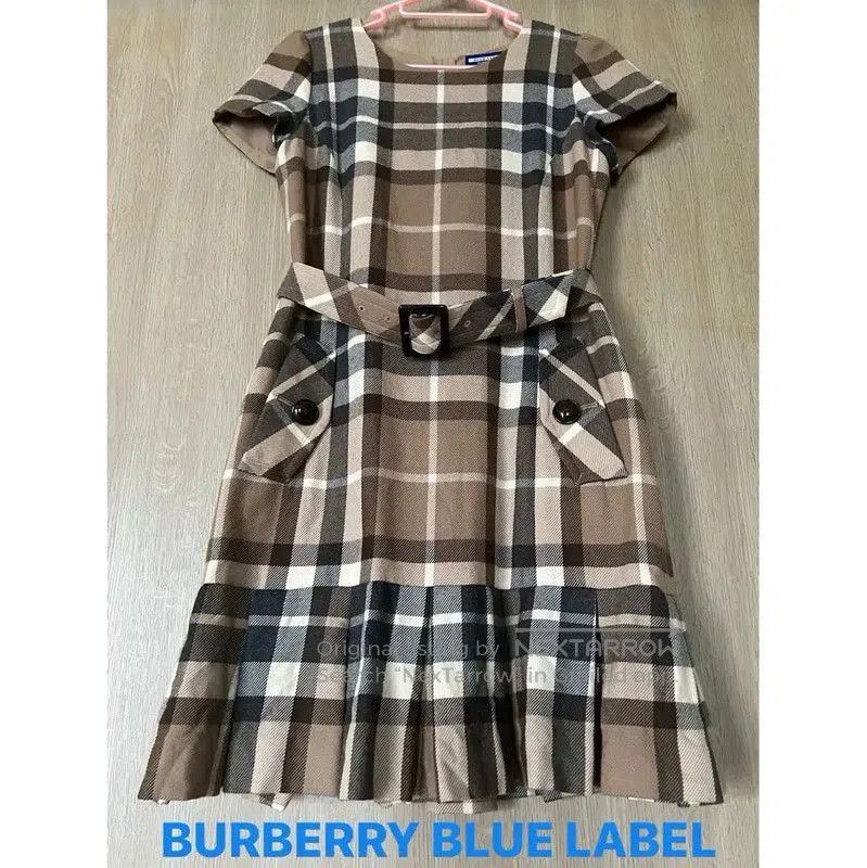 Burberry Brown Wool Dress for Women.