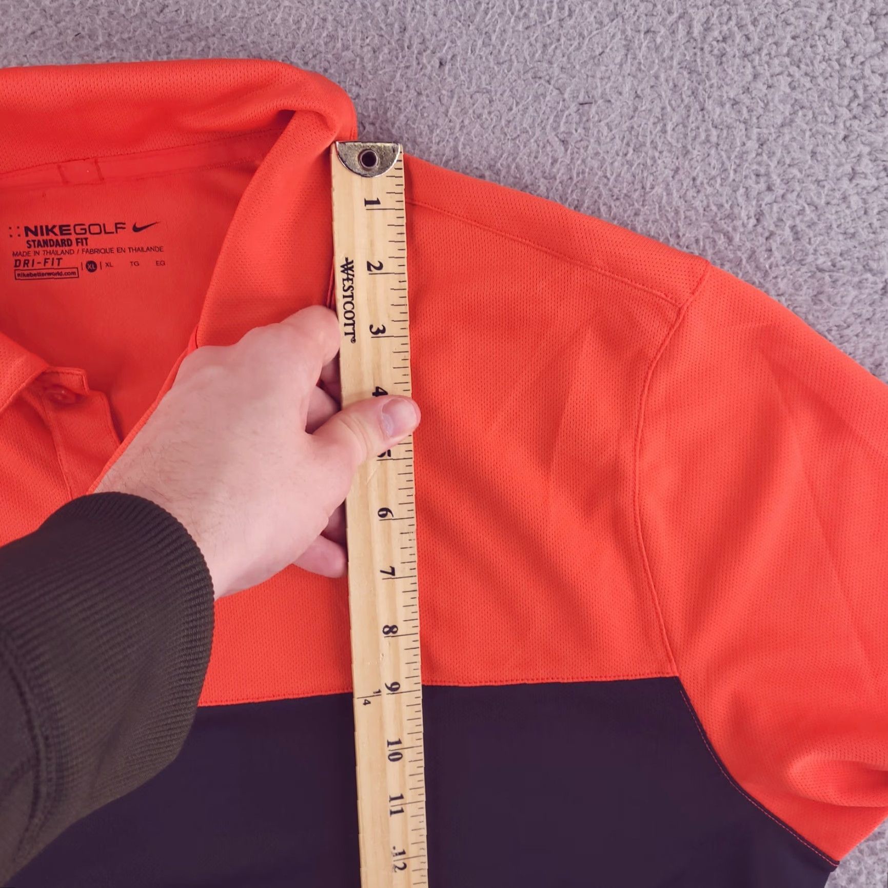 Nike Nike Golf Shirt Polo Mens XL Short Sleeve Orange Red Size US XL / EU 56 / 4 - 6 Thumbnail