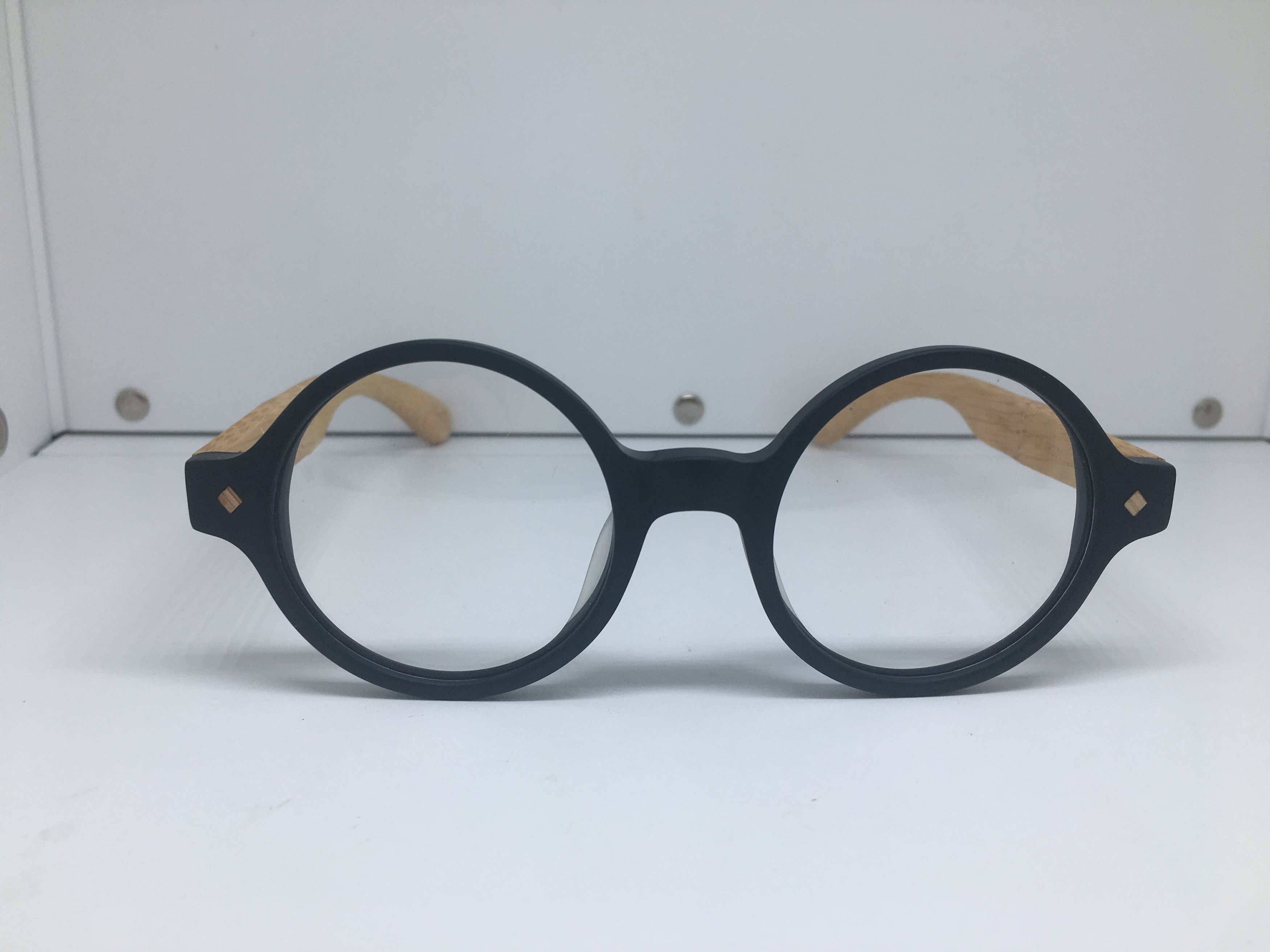 Other KOOMEE Ivy League Round Eyeglasses Frame Bamboo Arms Size ONE SIZE - 2 Thumbnail