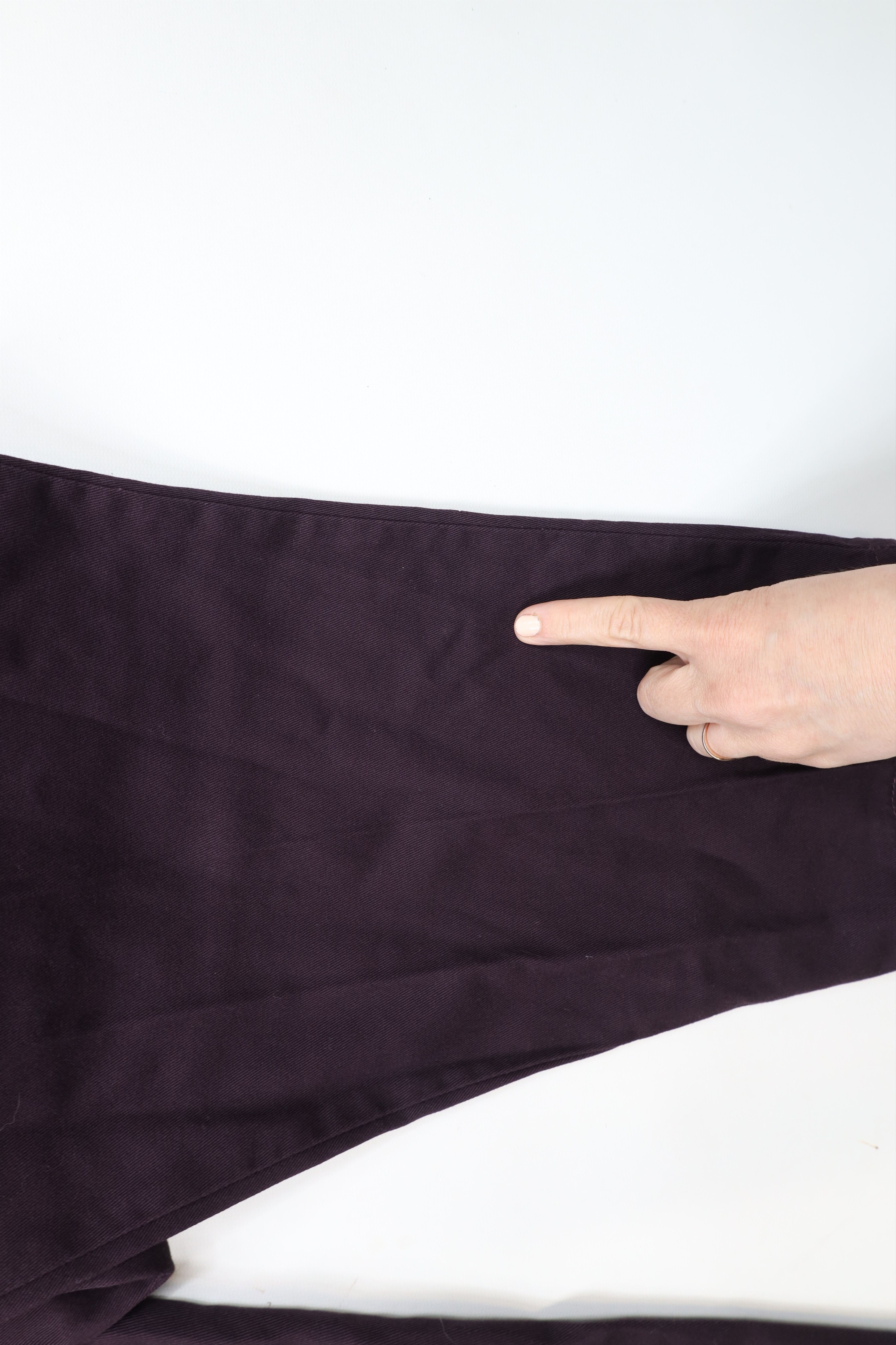 Vintage Vintage 90s Streetwear Tapered Leg Pants Eggplant Purple Size 40" / US 18 - 8 Thumbnail