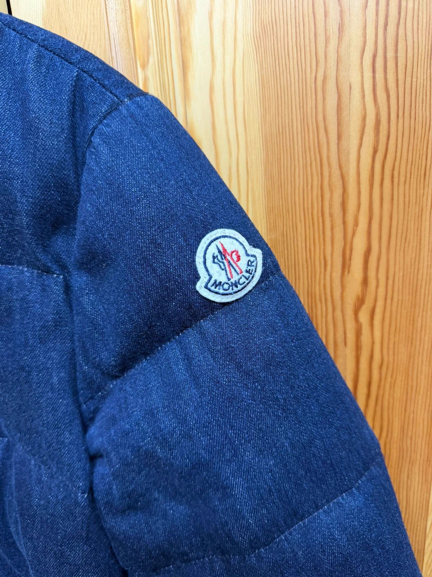 Moncler Moncler thick denim puffer jacket with patch size 2 Size US M / EU 48-50 / 2 - 3 Thumbnail