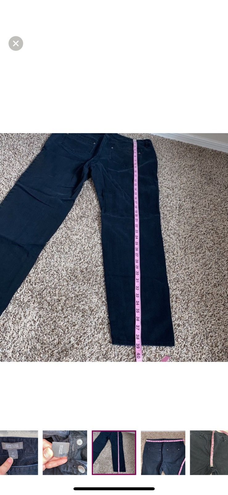 Kenneth Cole Kenneth Cole reaction black straight leg jeans size 12 Size 34" / US 12 / IT 48 - 6 Thumbnail