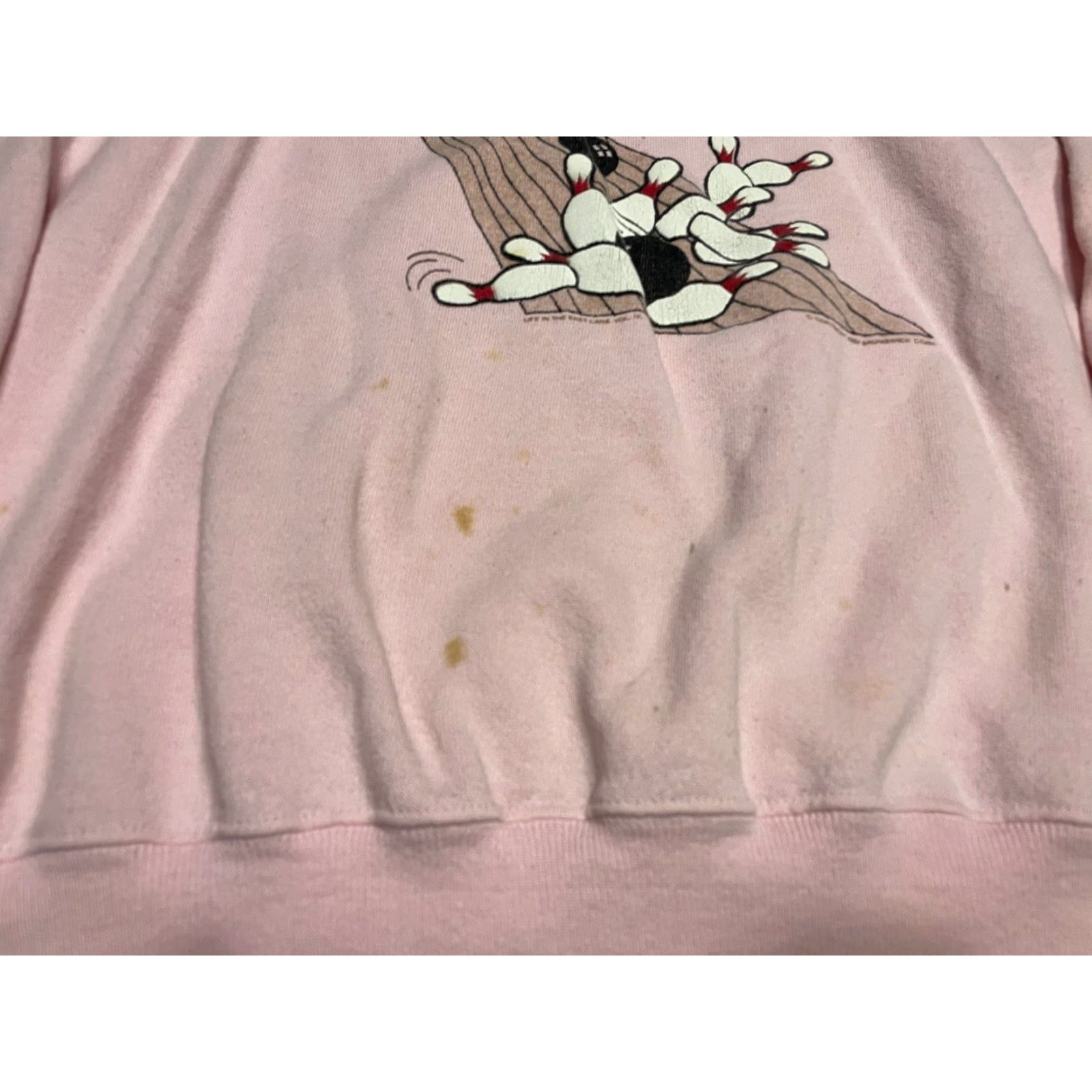 Jerzees VINTAGE Jerzees Sweatshirt Unisex Adults L 80s 90s Cow Pink Long Sleeve Crew Neck Pullover Activewear Size L / US 10 / IT 46 - 2 Thumbnail