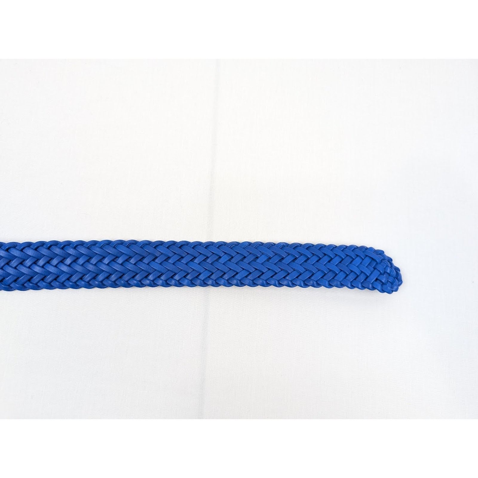 Bottega Veneta o1rshd1 Size: 100 / Nappa Woven Chevron Belt in Blue Size 38 - 10 Thumbnail