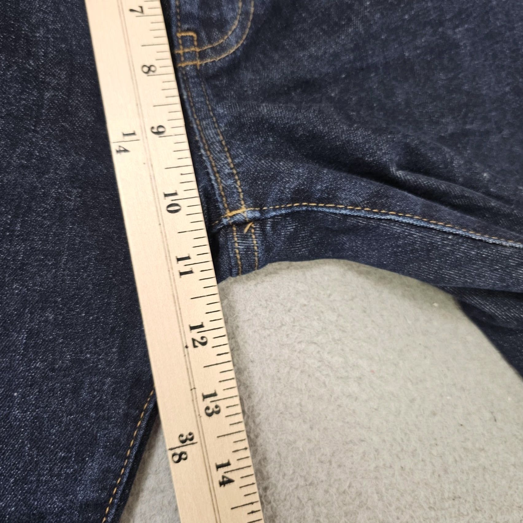 J.Crew J.Crew Flex Straight Jeans Mens 30x30 Dark Wash Denim Stretch Classic Fit Blue Cotton Blend Zip Front Pocketed Size US 30 / EU 46 - 6 Thumbnail