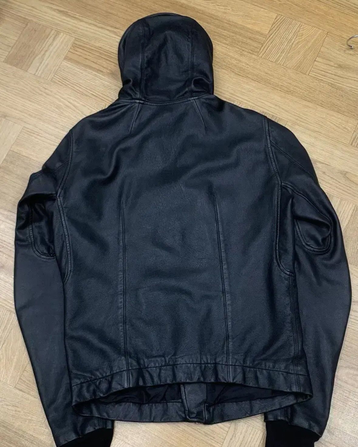 Rick Owens Rick Owens Bullet Leather Hood Jacket Size US S / EU 44-46 / 1 - 2 Thumbnail