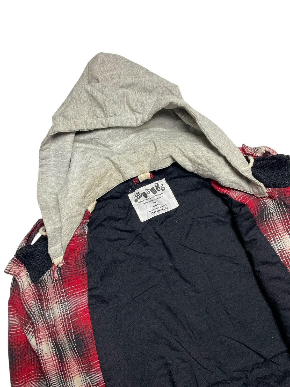BUFFALO BOBS 2000’s Soves - L.G.B Style Plaid Hooded Jacket Size US XL / EU 56 / 4 - 10 Thumbnail