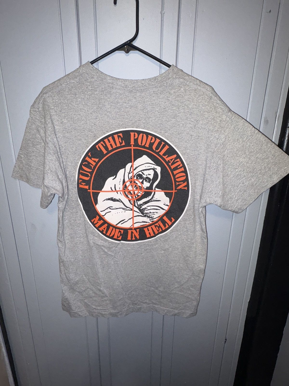 Fuck The Population FTP Grim Reaper Grey tee Size US M / EU 48-50 / 2 - 2 Thumbnail