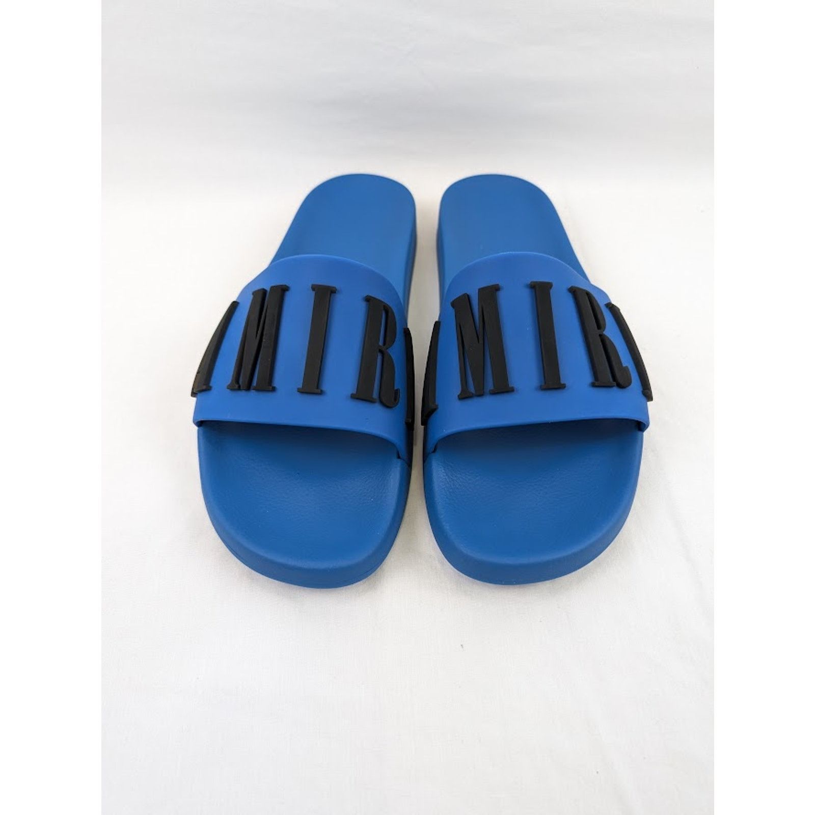 Amiri o1rshd1 Logo Pool Slide in Blue/Black Size US 12 / EU 45 - 16 Thumbnail