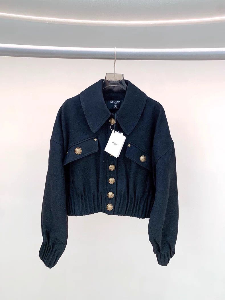 Balmain Balmain Black Jacket with Gold Buttons-dmc Size US M / EU 48-50 / 2 - 1 Thumbnail