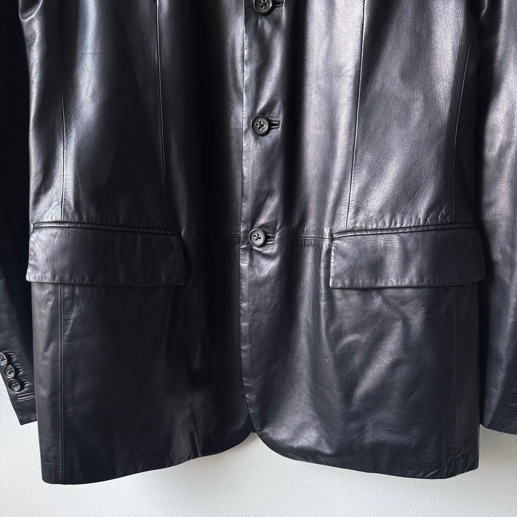 Jil Sander raf simons era lamb leather blazer jacket Size US M / EU 48-50 / 2 - 5 Thumbnail