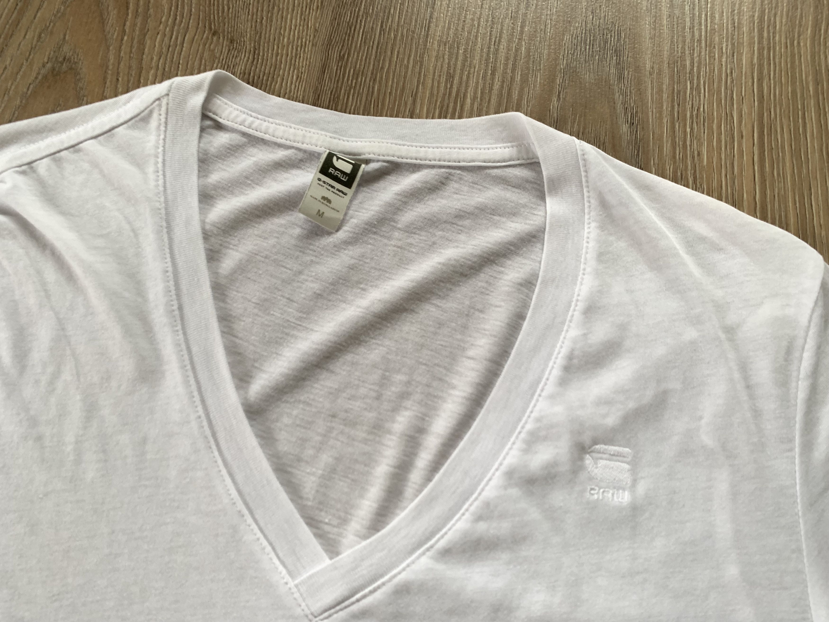 G-Star G-Star Raw White Basic V Neck T Shirt Size M / US 6-8 / IT 42-44 - 4 Thumbnail