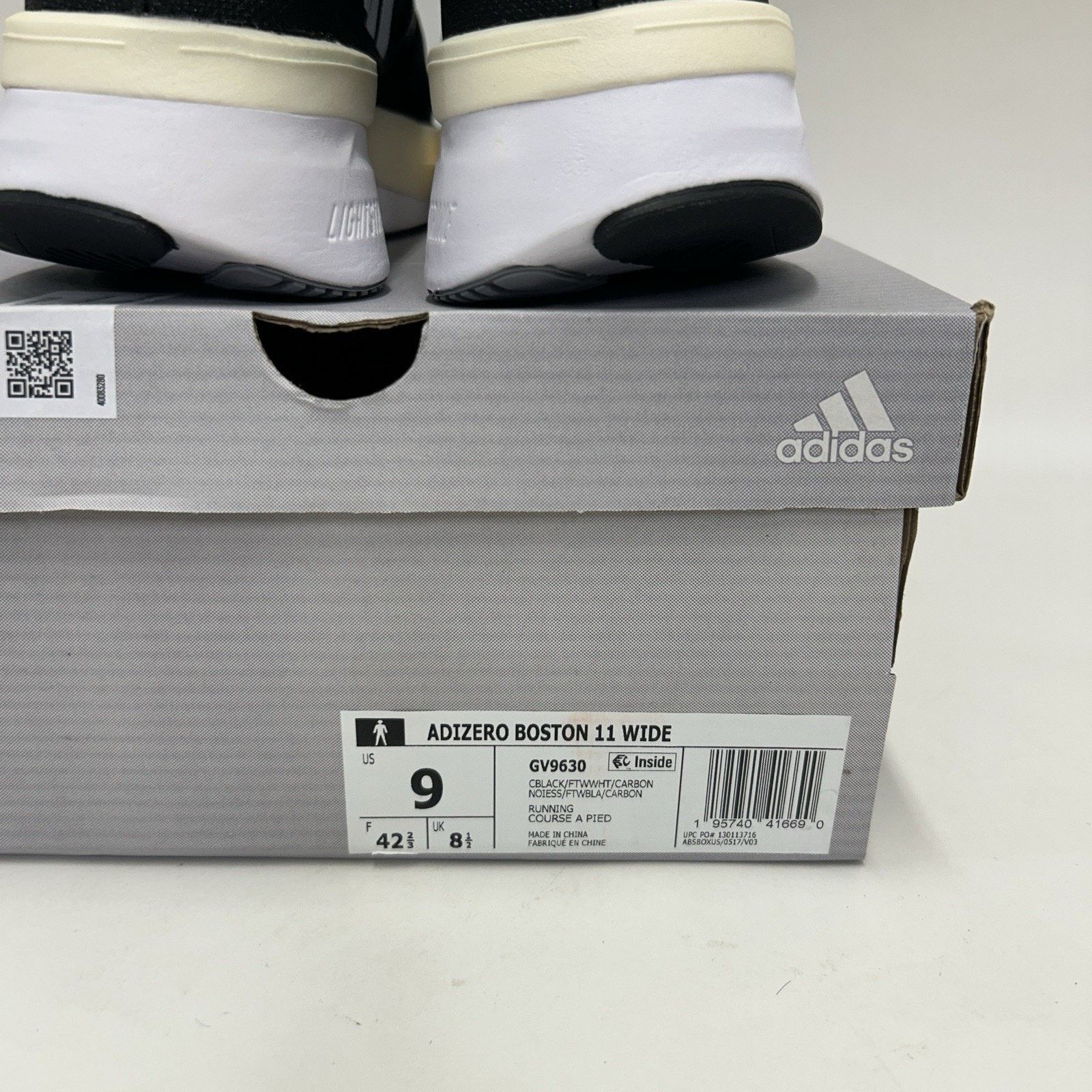 Adidas Adidas Adizero Boston 11 Wide Running Shoes “Black White” Size US 9 / EU 42 - 5 Thumbnail