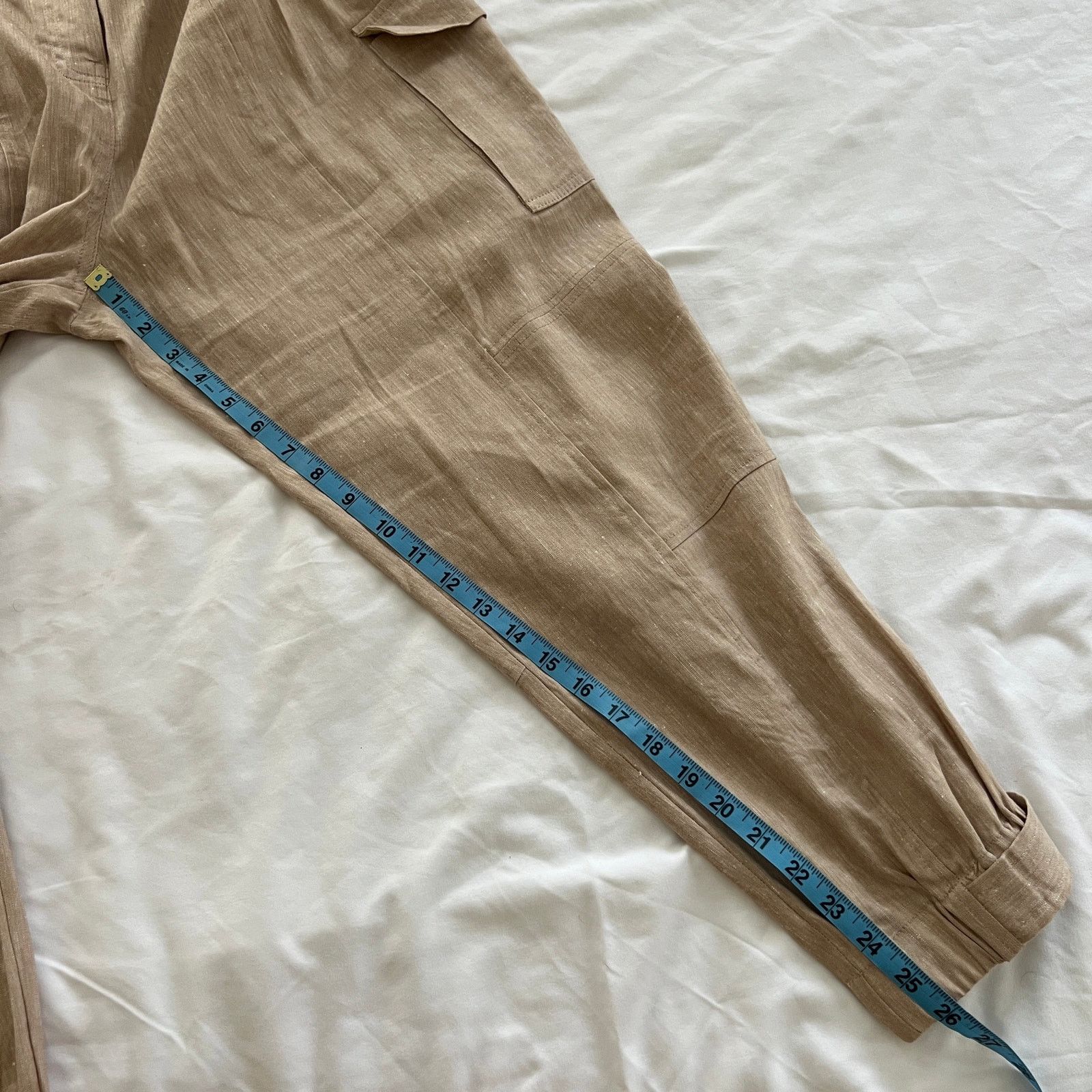 Reiss REISS Womens Cargo Style Linen Blend Trousers Size 10 Size 32" / US 10 / IT 46 - 12 Thumbnail