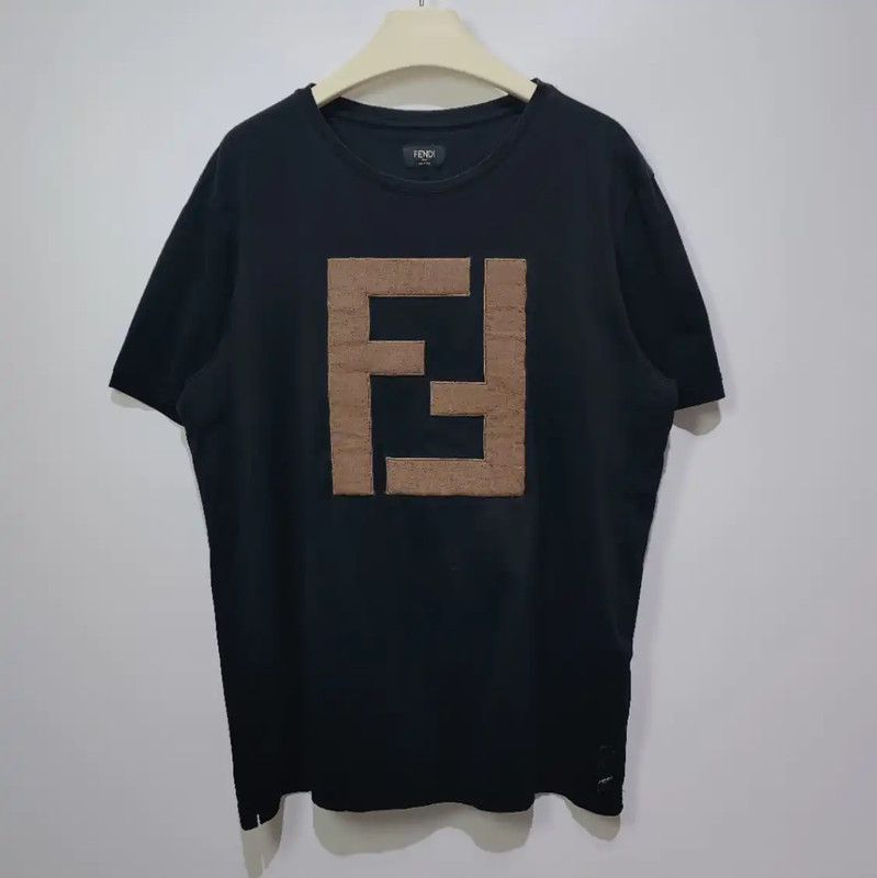Fendi Fendi Black Cotton T-Shirt for Women 0089 Size XL / US 12-14 / IT 48-50 - 1 Thumbnail