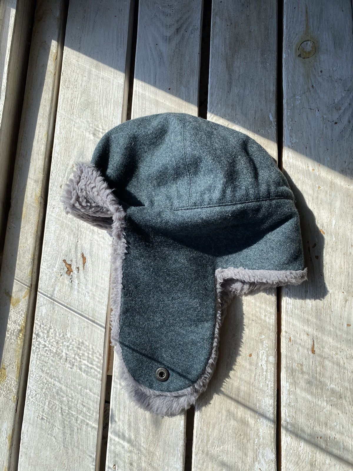 Hysteric Glamour × Japanese Brand × Vintage Y2K HYPE Army FUZZY MOHAIRE AVIATOR USSR USHANKA HAT bubble Size ONE SIZE - 2 Thumbnail