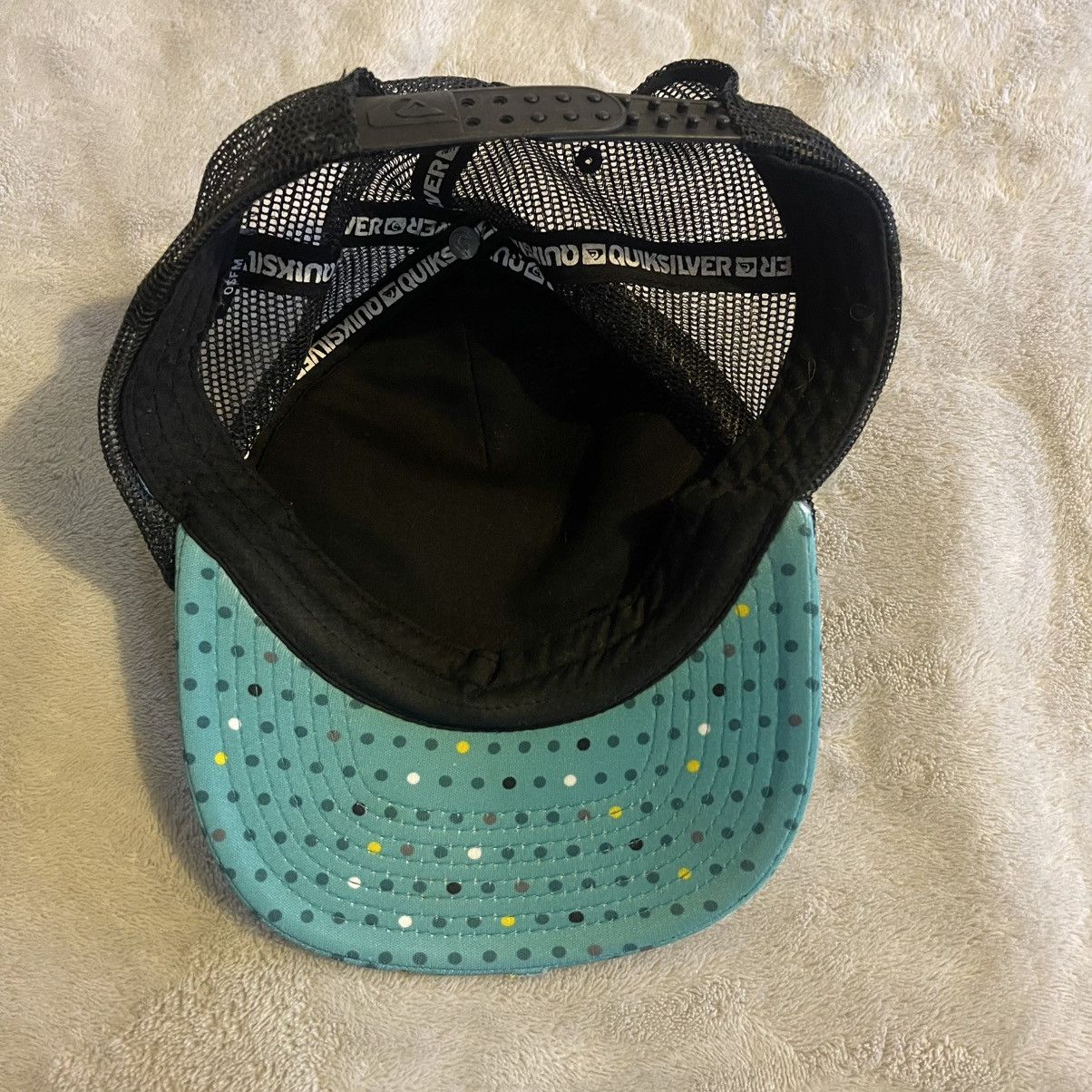 Quiksilver Quiksilver Hat Men One Size Black Trucker Adjustable Cap Size ONE SIZE - 4 Thumbnail