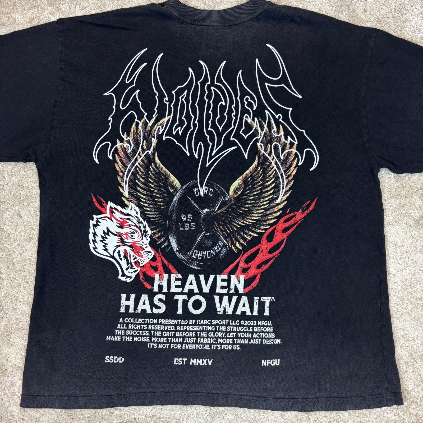 Darc Sport Darc Sport Wolves Club Heaven Has To Wait Shirt Men's XL Size US XL / EU 56 / 4 - 2 Thumbnail