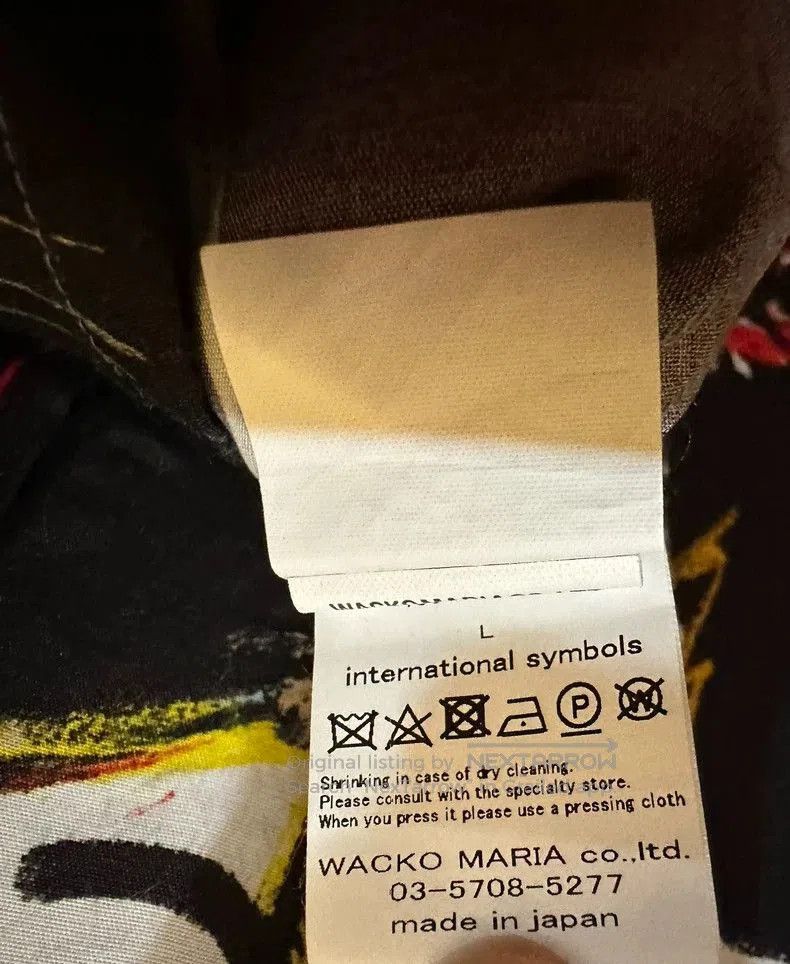 Wacko Maria Wacko Maria BASQUIAT Graffiti Short Sleeve Shirt Size US L / EU 52-54 / 3 - 4 Thumbnail